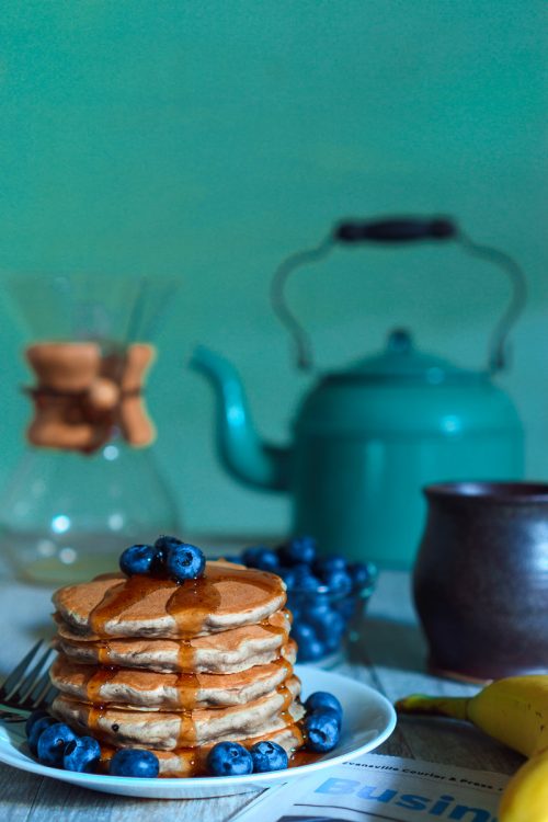 Blueberry Banana Oat Pancakes Recipe