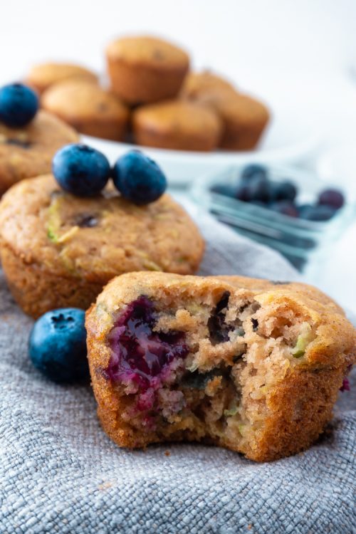 Vegan Blueberry Zucchini Muffin Recipe